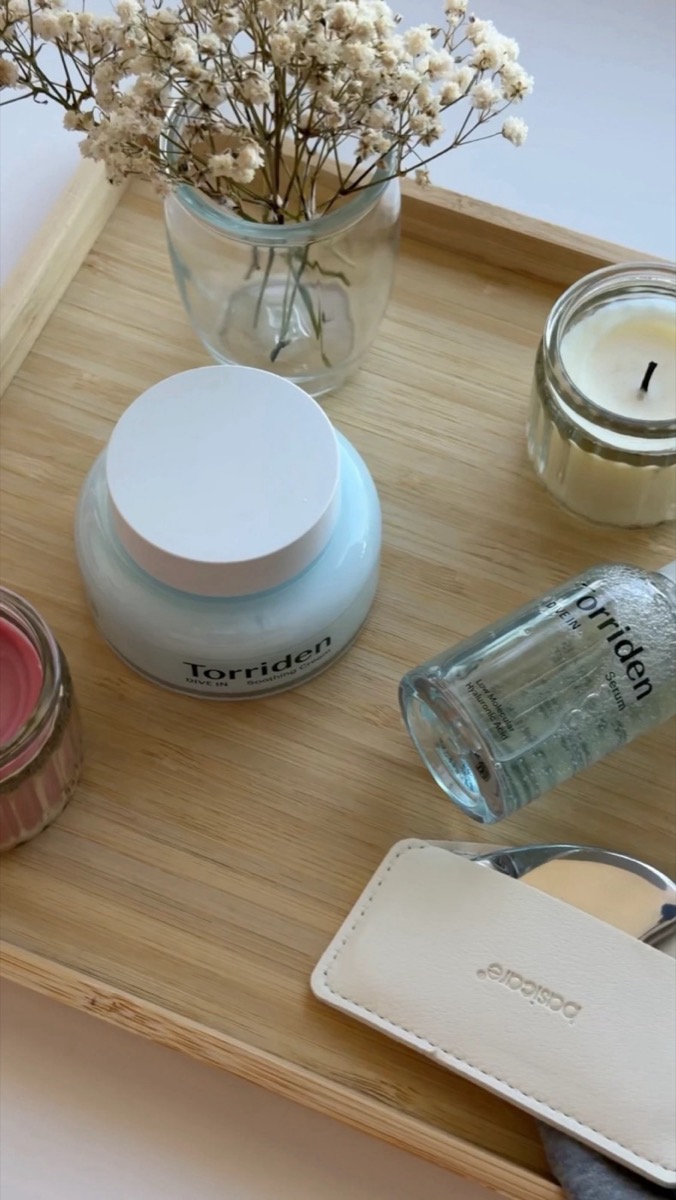 Torriden skincare tray — UGC photo by Valerie